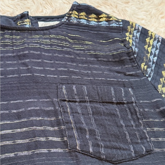 Ace & Jig Metallic Stripe Nile Top - Size Medium - Picture 3 of 7